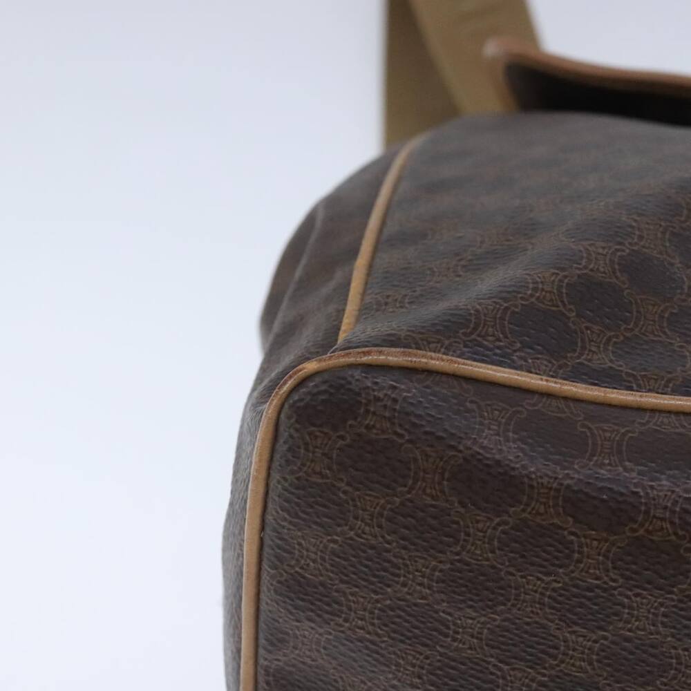 CELINE Macadam Canvas Backpack Pvc Leather Brown Gold - Picture 12 of 16